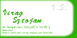 virag sztojan business card